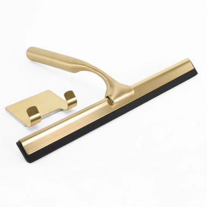 REA-72069 - Raclette pour verre avec support, finition dorée brossée