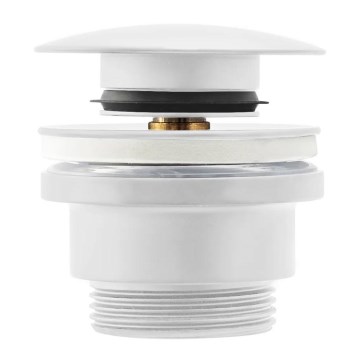 REA-A2361 - Bonde de lavabo CLICK-CLACK Ø 6,4 cm, blanc mat
