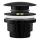 REA-A4100 - CLICK-CLACK wastafelafvoer Ø 6,4 cm glanzend zwart