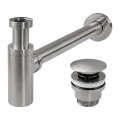 REA-A4400 - Wastafelsifon met CLICK-CLACK-afvoer Ø 6,4 cm, nikkel