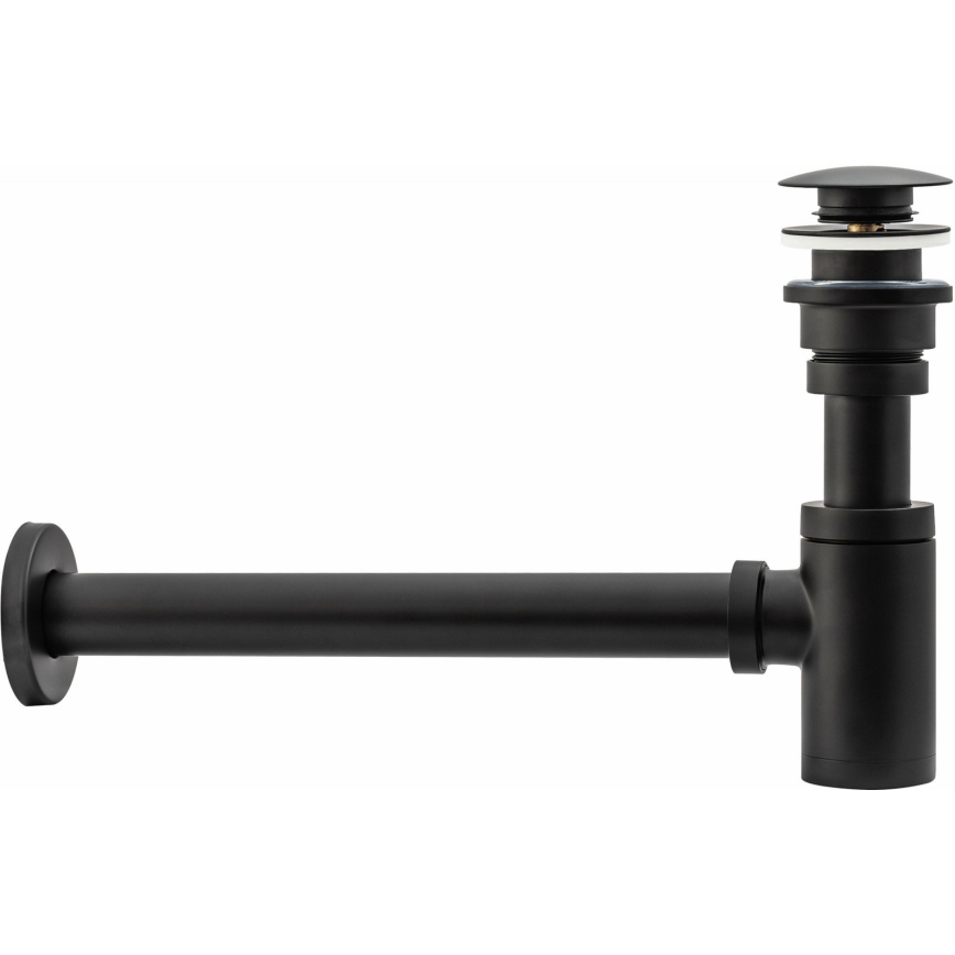 REA-A5215 - Wastafelsifon met CLICK-CLACK-afvoer Ø 6,4 cm mat zwart