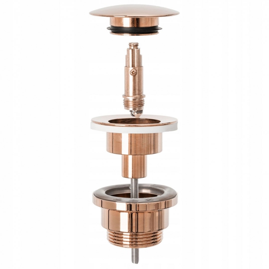 REA-A533A - Bonde de lavabo clic-clac Ø 6,4 cm, finition or rose