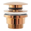 REA-A533A - CLICK-CLACK wastafelafvoer met een diameter van 6,4 cm, roségoud