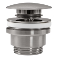 REA-A6000 - Wastafelafvoer CLICK-CLACK Ø 6,4 cm geborsteld nikkel