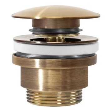 REA-A8110 - Wastafelafvoer CLICK-CLACK Ø 6,4 cm goudkleurig