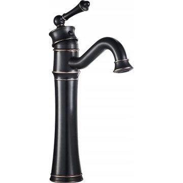 REA-B0227 - Mitigeur de lavabo VINTAGE OLD RETRO 31 cm noir