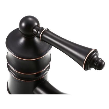 REA-B0227 - Mitigeur de lavabo VINTAGE OLD RETRO 31 cm noir