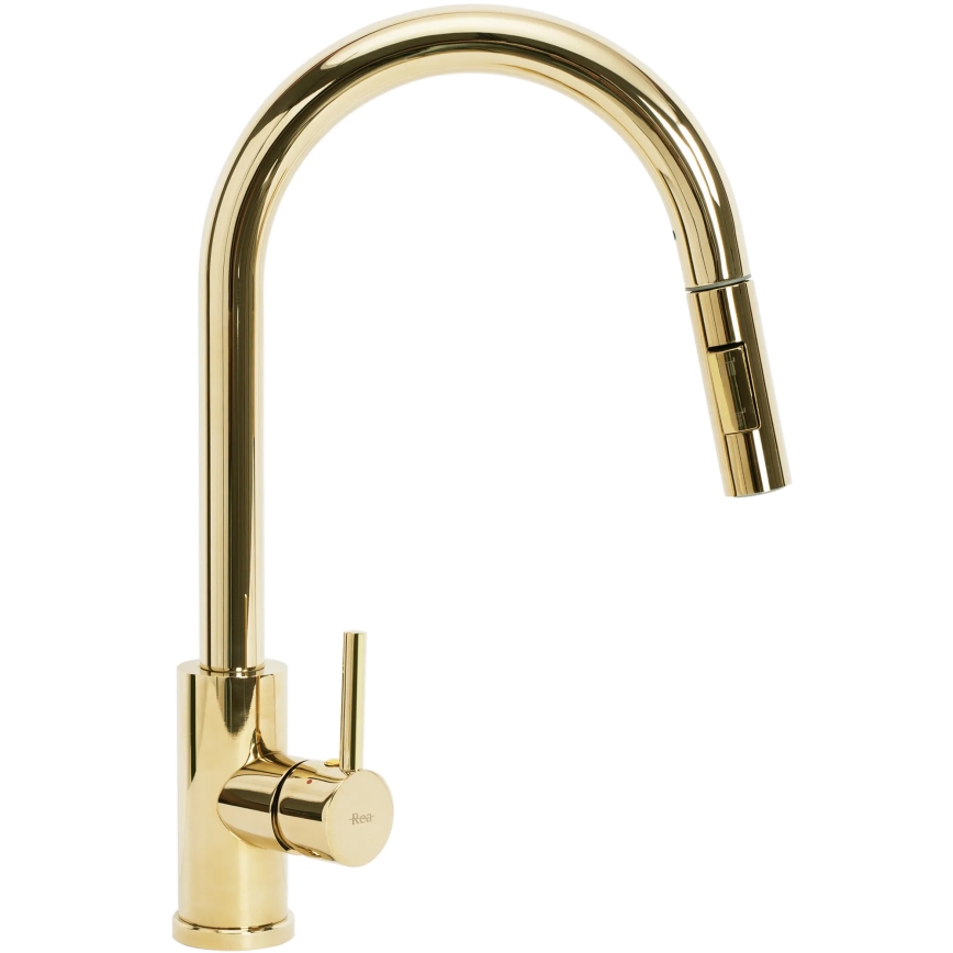 REA-B0669 - Mitigeur d'évier à douchette extractible FRESH 39,5 cm doré