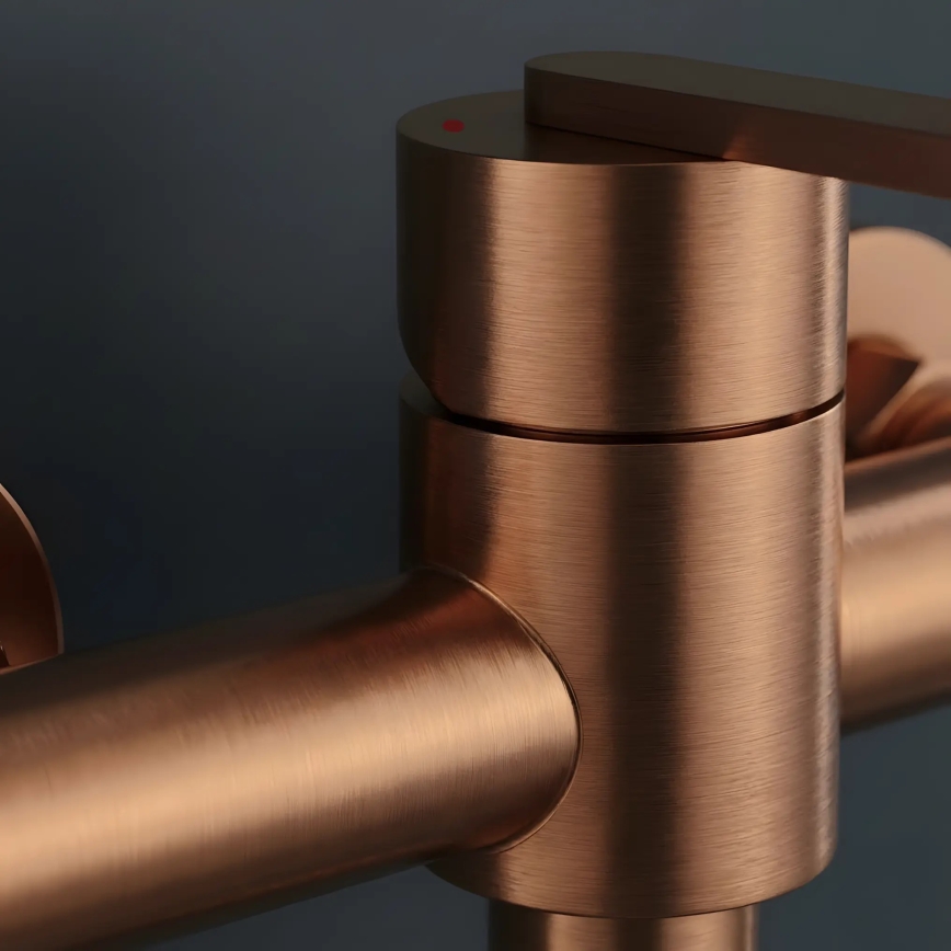 REA-B0974 - Doucheset ONTARIO met mengkraan, koper