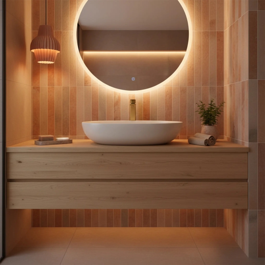 REA-B0977 - Wastafelmengkraan ARLO 30 cm geborsteld goud