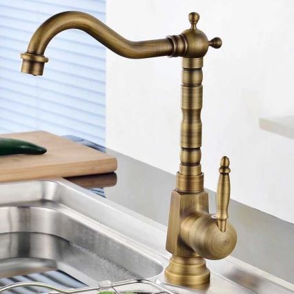 REA-B2150 - Mitigeur de lavabo BONA 28,5 cm, doré brossé