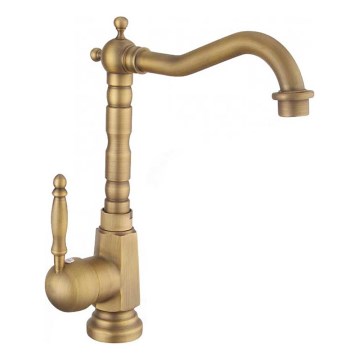 REA-B2150 - Wastafelmengkraan BONA 28,5 cm geborsteld goud