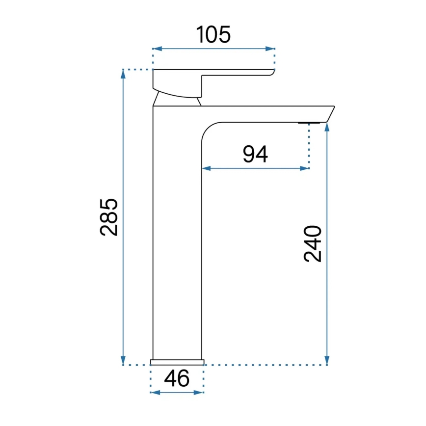 REA-B3006 - Mitigeur de lavabo ARGUS 28,5 cm, finition cuivre brossé