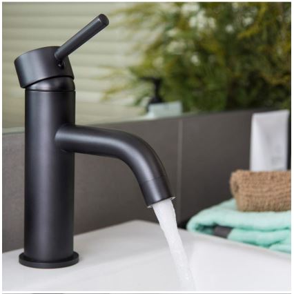 REA-B4102 - Wastafelkraan LUNGO 16,5 cm, zwart