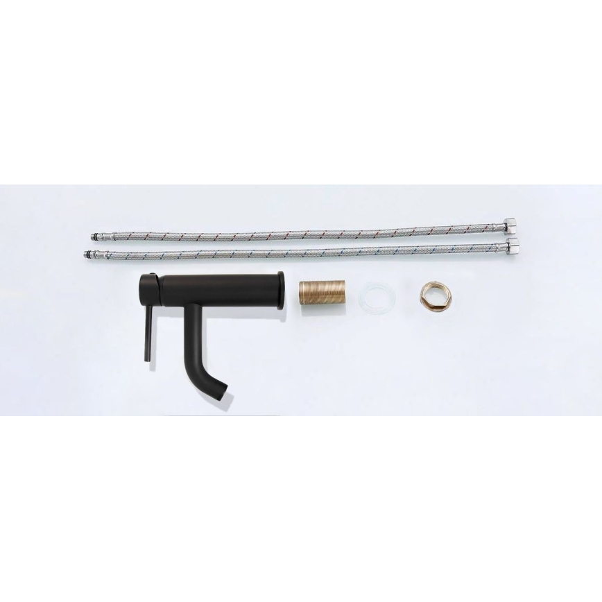 REA-B4102 - Wastafelkraan LUNGO 16,5 cm, zwart