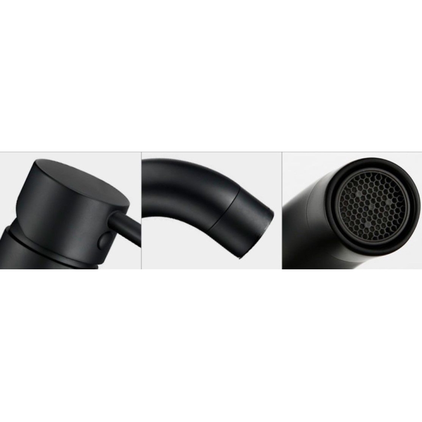 REA-B4102 - Wastafelkraan LUNGO 16,5 cm, zwart
