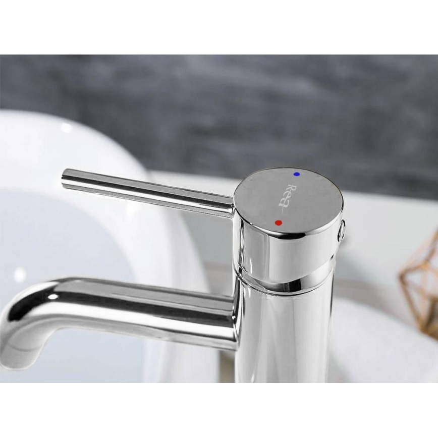 REA-B4104 - Wastafelmengkraan LUNGO 28 cm glanzend chroom