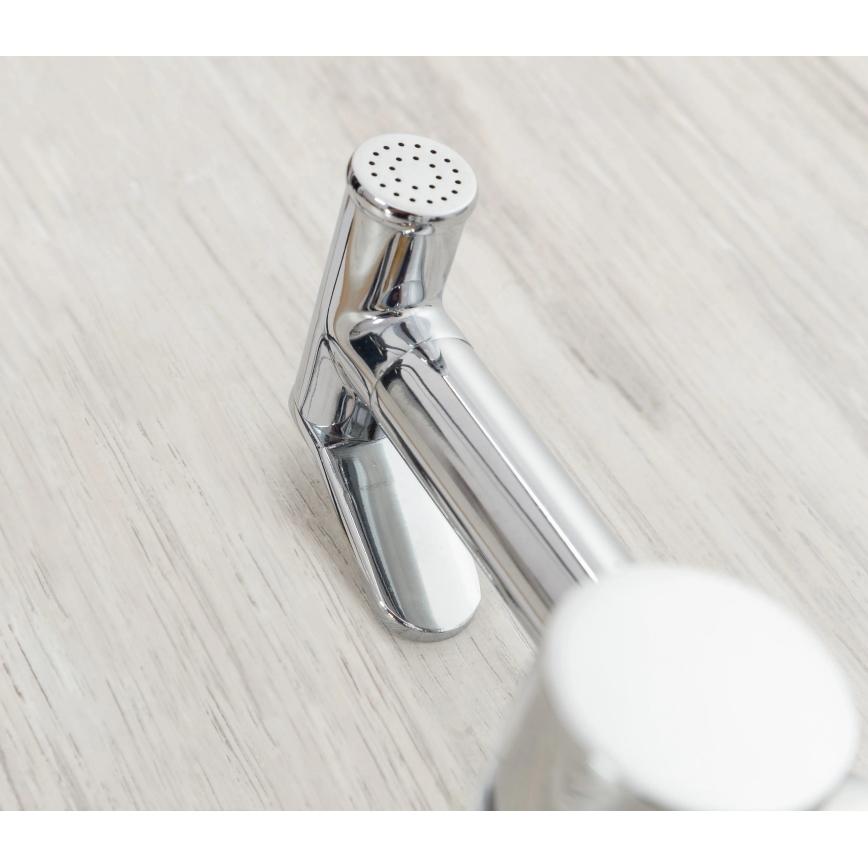 REA-B4106 - Mitigeur pour bidet avec douchette pour installation encastrée LUNGO chrome brillant