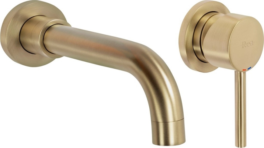 REA-B4109 - LUNGO inbouw-wastafelmengkraan, geborsteld goud