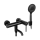 REA-B4240 - Ensemble pour baignoire CLIF noir mat