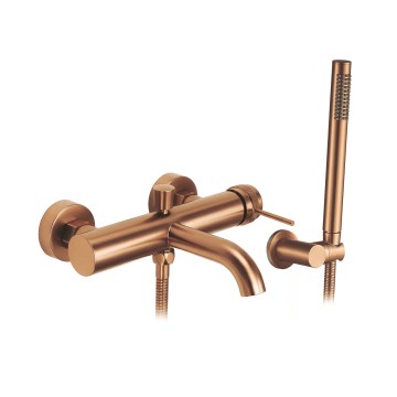 REA-B4567 - Ensemble de robinetterie pour baignoire LUNGO en cuivre brossé