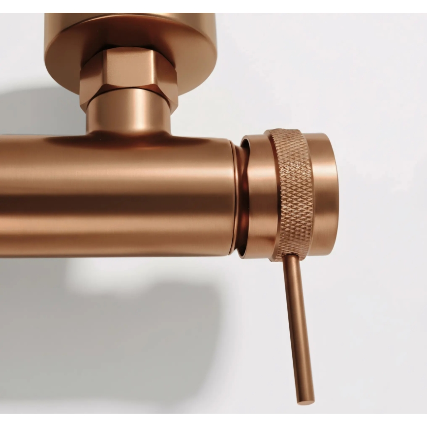 REA-B4567 - Ensemble de robinetterie pour baignoire LUNGO en cuivre brossé