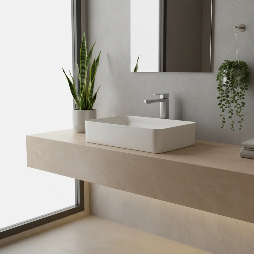 REA-B4588 - Mitigeur pour lavabo ARLO 30 cm finition nickel