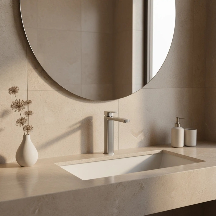 REA-B4588 - Mitigeur pour lavabo ARLO 30 cm finition nickel