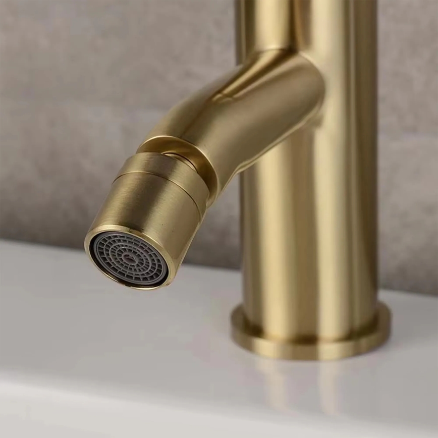 REA-B4702 - Bidetkraan LUNGO 17 cm, geborsteld goud