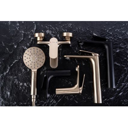 REA-B4895 - Wastafelkraan MARCO 27,5 cm geborsteld goud