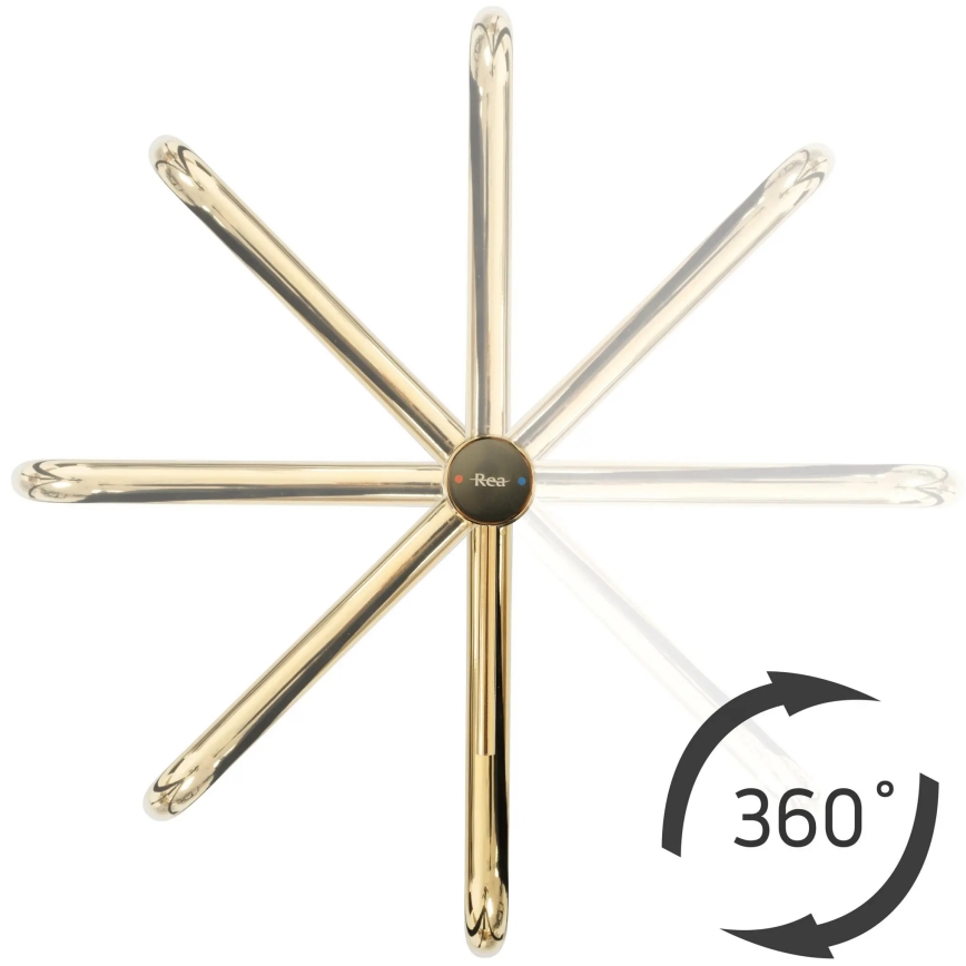 REA-B5002 - Wastafelmengkraan LUGANO 34 cm goud