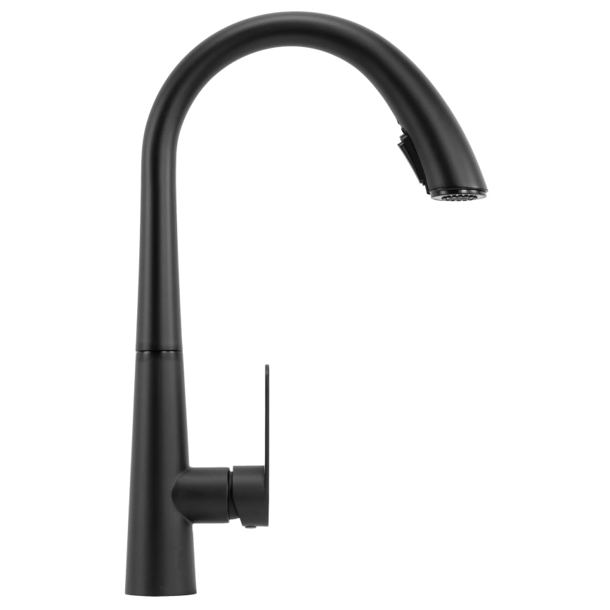REA-B5313 - Keukenkraan met uittrekbare sproeikop ROSS 43 cm zwart
