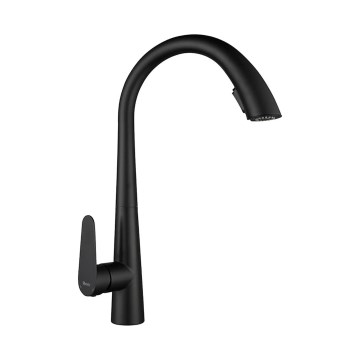 REA-B5313 - Mitigeur de cuisine ROSS 43 cm avec douchette extractible, noir