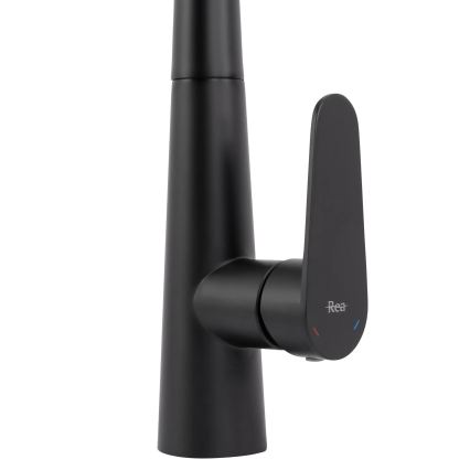 REA-B5313 - Mitigeur de cuisine ROSS 43 cm avec douchette extractible, noir