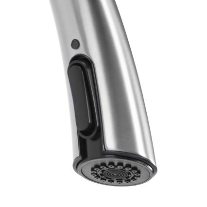 REA-B5314 - Mitigeur d'évier ROSS avec douchette extractible, 43 cm, nickel