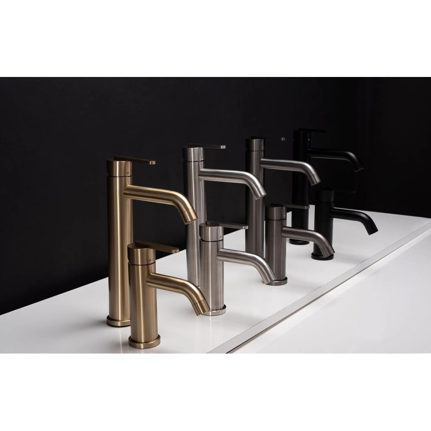 REA-B5509 - Wastafelmengkraan ONTARIO 30 cm geborsteld goud