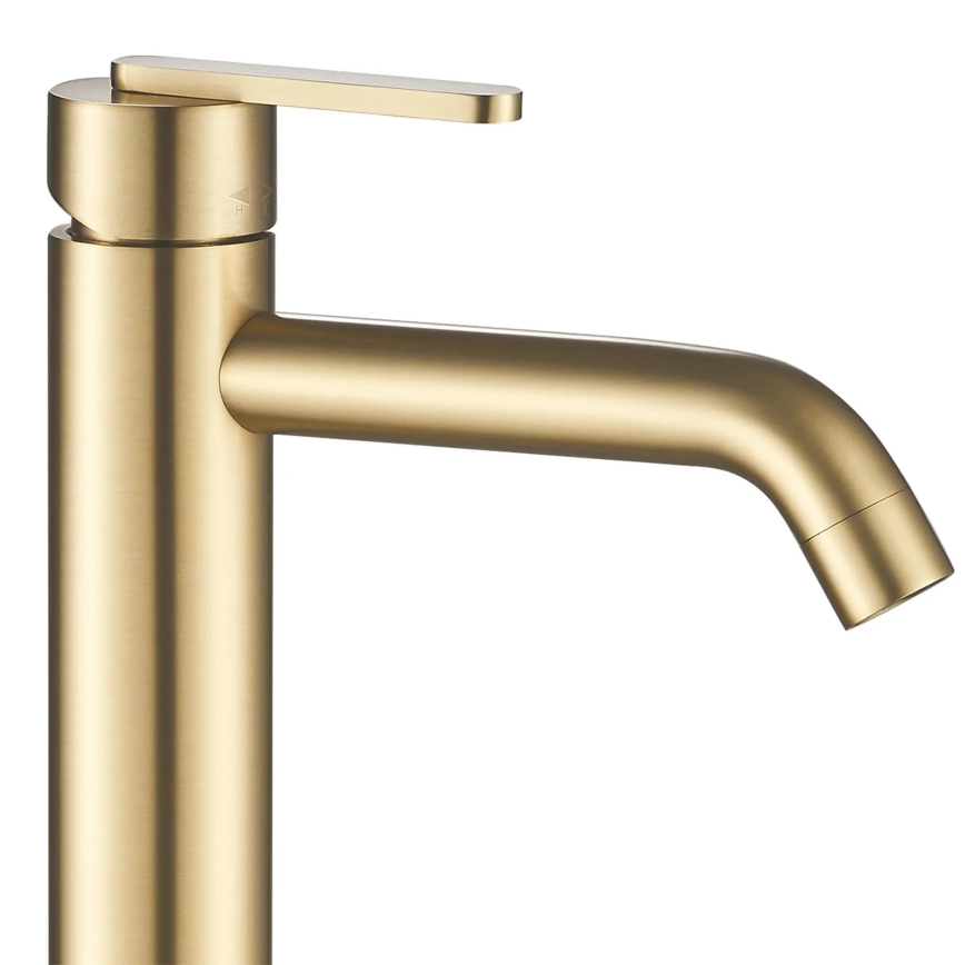 REA-B5509 - Wastafelmengkraan ONTARIO 30 cm geborsteld goud