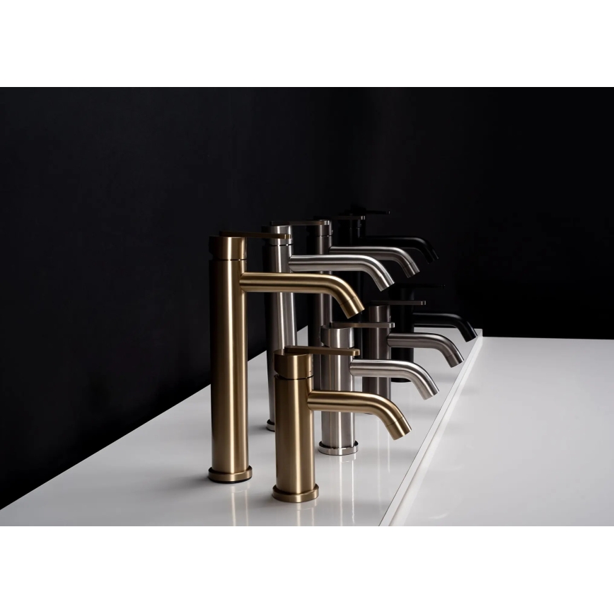 REA-B5509 - Wastafelmengkraan ONTARIO 30 cm geborsteld goud