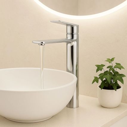REA-B6203 - Wastafelkraan STORM 29,5 cm glanzend chroom