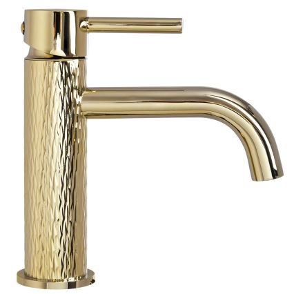 REA-B6322 - Mitigeur de lavabo LUNGO ART 16,5 cm à finition dorée