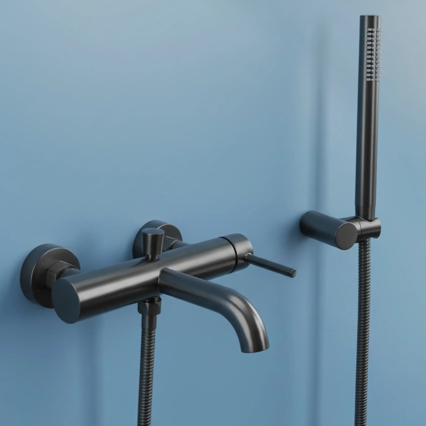 REA-B6384 - Ensemble de robinetterie pour baignoire LUNGO finition titane