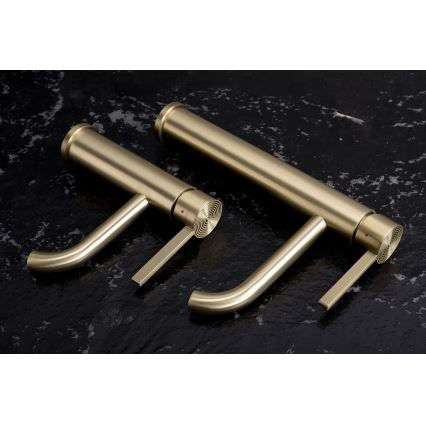 REA-B6444 - Gouden wastafelmengkraan FOSTER 18,2 cm