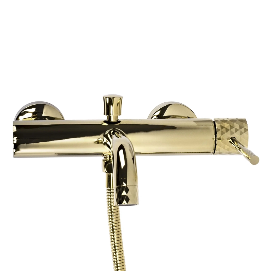 REA-B6448 - Ensemble pour baignoire LUNGO DIAMOND doré