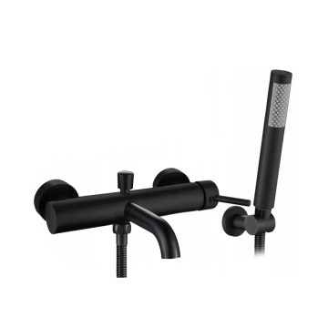 REA-B6634 - Ensemble de baignoire LUNGO noir mat