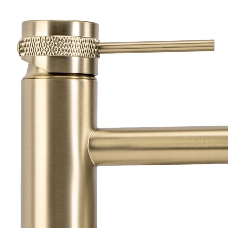 REA-B6950 - Wastafelmengkraan LUNGO 16,5 cm geborsteld goud