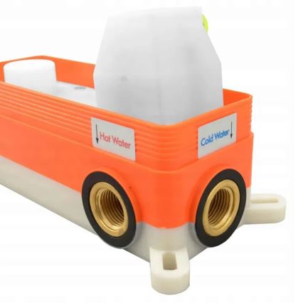 REA-B7503 - Ensemble pour baignoire avec mitigeur encastré LUNGO or brossé
