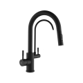 REA-B7564 - Keukenkraan met uittrekbare sproeier en ECO FRESH-filter, 37,5 cm mat zwart