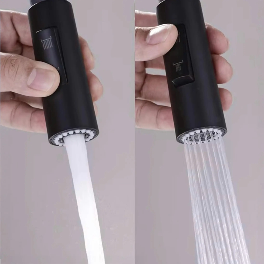 REA-B7564 - Keukenkraan met uittrekbare sproeier en ECO FRESH-filter, 37,5 cm mat zwart