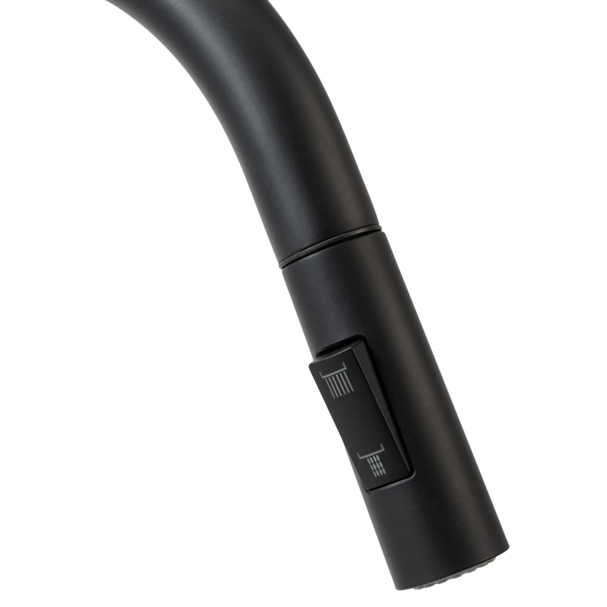 REA-B7564 - Keukenkraan met uittrekbare sproeier en ECO FRESH-filter, 37,5 cm mat zwart