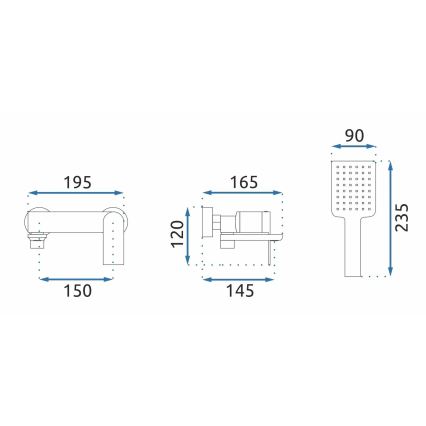 REA-B7963 - Badset STORM geborsteld goud